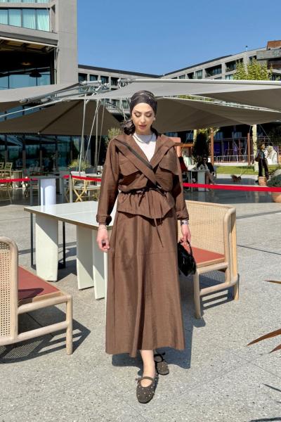 Nalan Takım Kahverengi Kahverengi