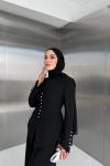 Nesrin Pantolon Takım Siyah  Siyah