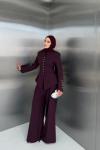 Nesrin Pantolon Takım Bordo  BORDO