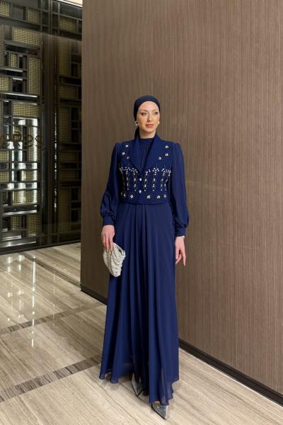 Nigar Elbise Takım Lacivert Lacivert