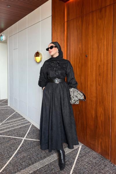 Nilay Elbise Siyah  Siyah