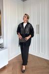 Nilüfer Pantolonlu Takım Siyah Siyah