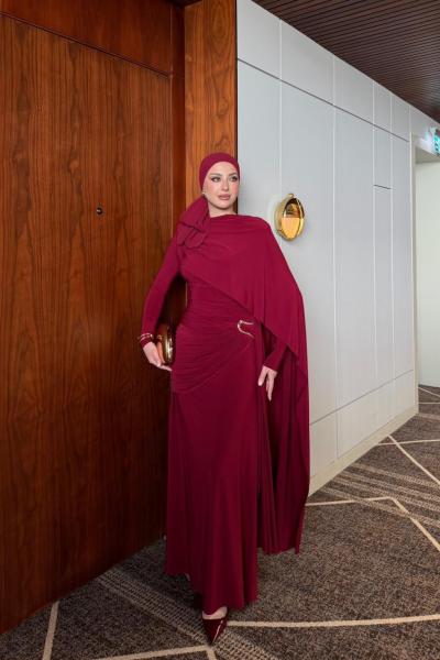 Nimet Elbise Bordo BORDO