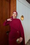 Nimet Elbise Bordo  BORDO