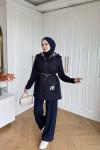 Nursel Pantolon Takım Lacivert LACİVERT