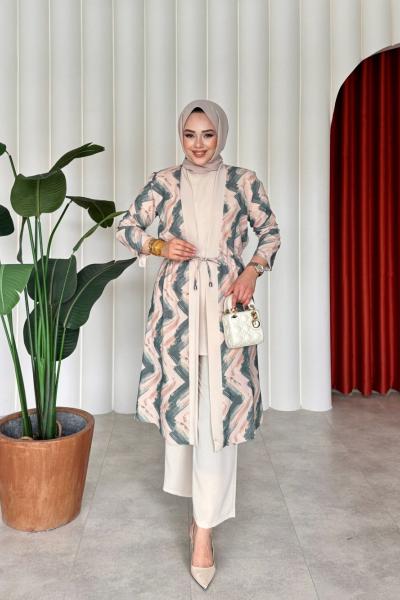 Olgun 3 lü Takım Yeşil Yeşil