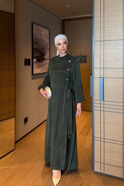 Orkide Elbise Haki HAKİ