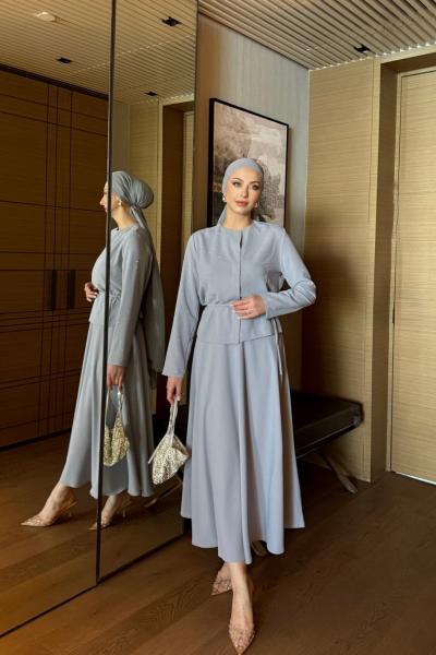 Övgü Takım Gri Gri