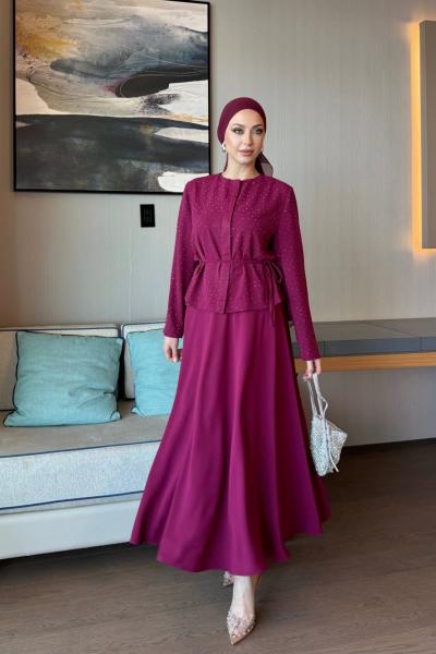 Övgü Takım Fuşya Fuşya