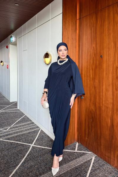 Özge Elbise Lacivert Lacivert