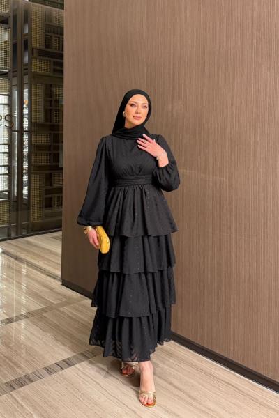 Canan Elbise Siyah Siyah