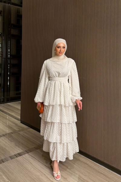 Parla Elbise Beyaz BEYAZ