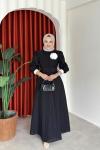Parla Elbise Siyah  Siyah