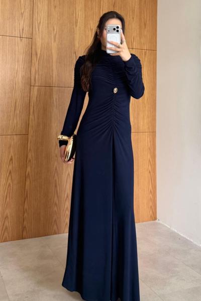 Şerife Elbise Lacivert LACİVERT