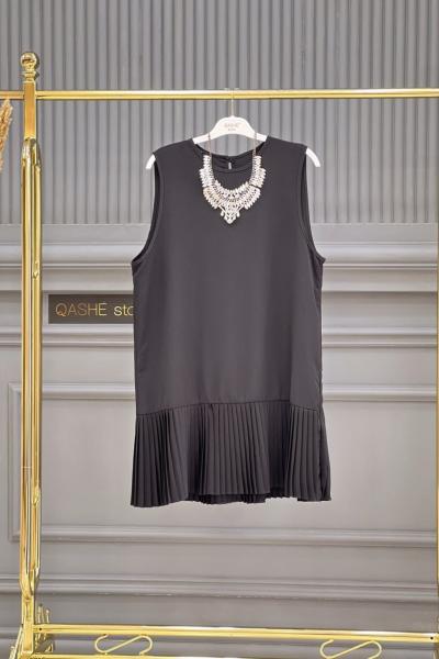 Piliseli İçlik Siyah Siyah