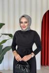 Reyhan Takım Siyah Siyah