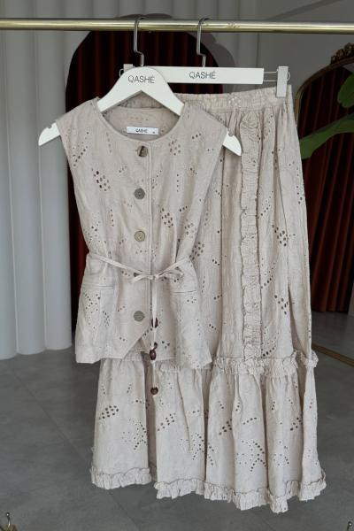 Saadet Etekli Takım bej Bej