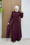 Sadegül Takım Bordo Bordo