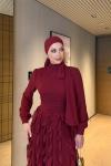 Safiye Elbise Kırmızı  Kırmızı