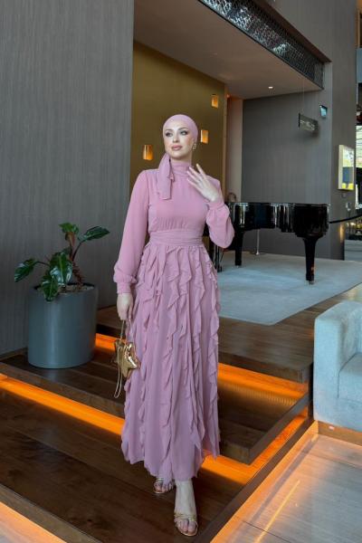 Safiye Elbise Pembe PEMBE