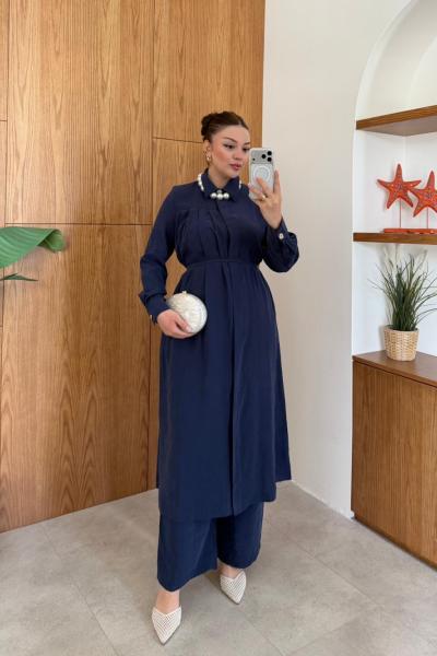 Samira Pantolon Takım Lacivert  LACİVERT