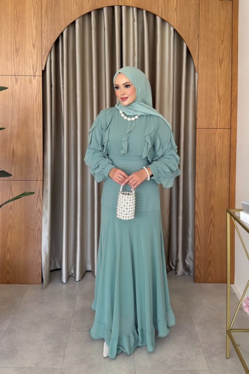 Sancak Etekli Takım Mint Yeşili Mint Yeşili