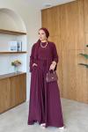 Sebiha Pantolonlu Takım Bordo BORDO