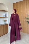 Sebiha Pantolonlu Takım Bordo BORDO