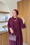 Sebiha Pantolonlu Takım Bordo BORDO