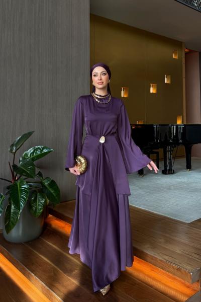 Sedef Elbise Mor MOR