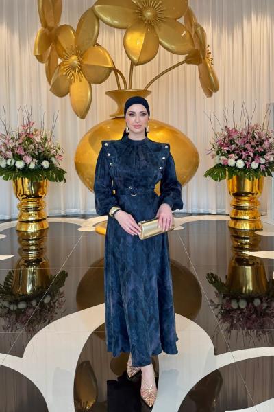 Şengül Elbise Lacivert Lacivert