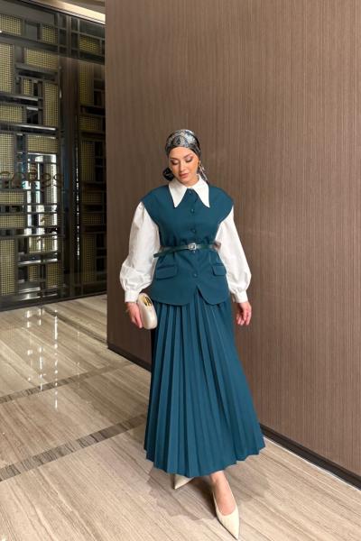 Serap Etekli Takım Zümrüt Zümrüt