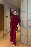 Cahide Elbise Bordo Bordo