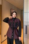 Sevda Pantolon Takım Bordo  BORDO
