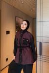Sevda Pantolon Takım Bordo  BORDO