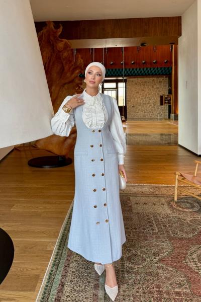 Şevval Elbise Bebe Mavisi Bebe Mavisi