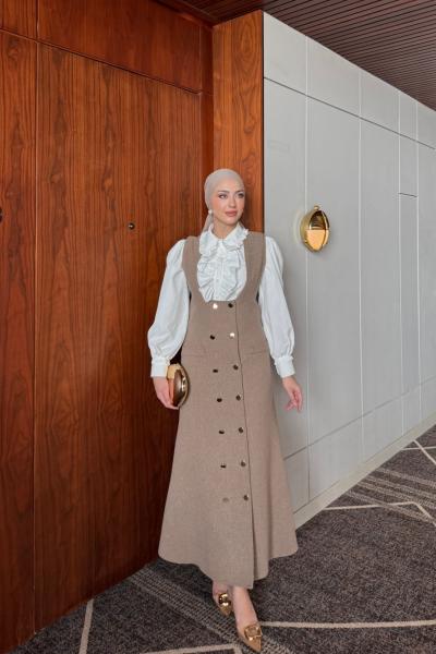 Şevval Elbise Vizon Vizon