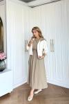 Sıdıka Elbise Bej Bej