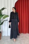 Sinem Elbise Takım Siyah Siyah