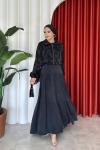 Sinem Elbise Takım Siyah Siyah