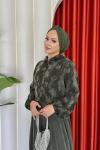 Sinem Elbise Takım Haki Haki