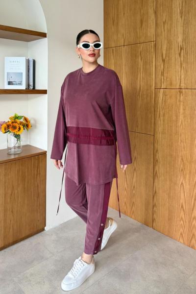 Sönmez Pantolon Takım Mürdüm  Mürdüm