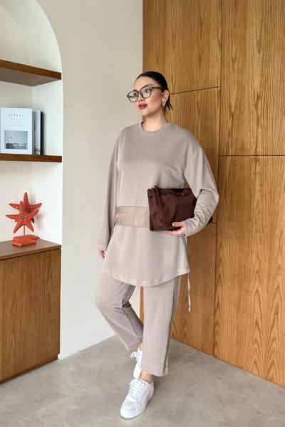 Sönmez Pantolon Takım Vizon Vizon