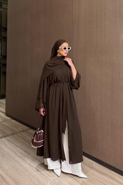 Şükriye Elbise Kahve KAHVE