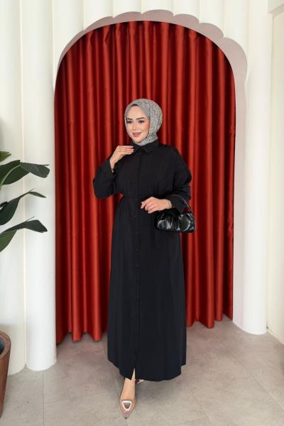 Şule Elbise Siyah SİYAH