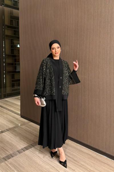 Sündüz Etek Takım Siyah SİYAH