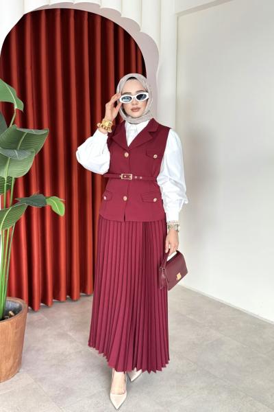 Tülin Takım Bordo Bordo