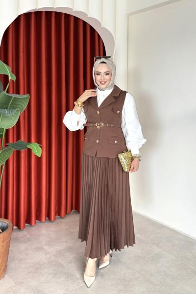 Tülin Takım Kahverengi Kahverengi