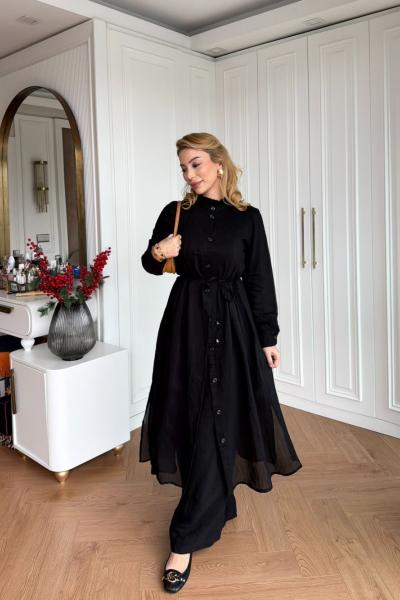 Yade Pantolon Takım Siyah Siyah