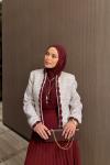 Yakamoz Etekli Takım Bordo  BORDO